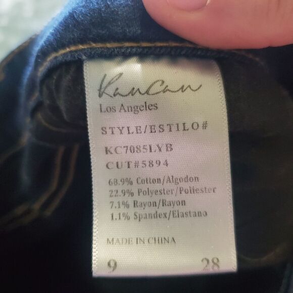 KANCAN WOMEN'S MID RISE SUPER SKINNY JEANS Sz 9/28 - Picture 4 of 5